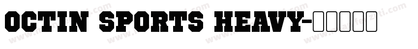 Octin Sports Heavy字体转换